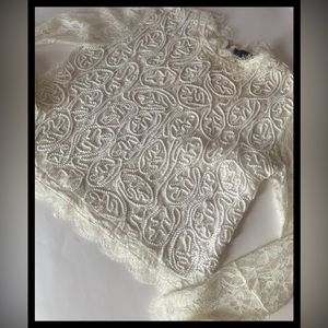 Lace long sleeve top